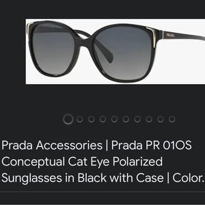 BRAND NEW Prada polarized sunglasses in black